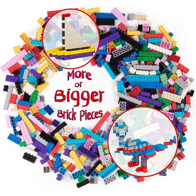 Big Bag of Bricks Classic Building Bricks, 1000 Pieces