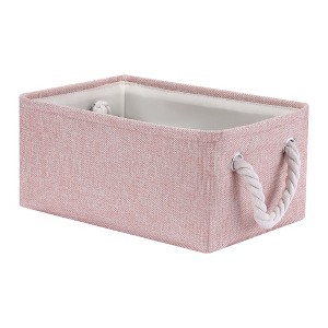 Unique Bargains Fabric Collapsible Sturdy Spacious Storage Bins 3 Pcs - 1 of 4