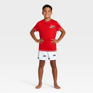 Boys' 2pc Short Sleeve Christmas Pajama Set - Cat & Jack™ - 1 of 4