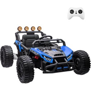 24V Ride On UTV,130W Electric Powered UTV with Remote Control,Spring Suspension,LED Light, 4 Shock Absorbers,Music,UTV for Kids - 1 of 4