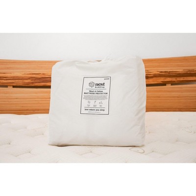 18" Wool and Cotton Mattress Protector