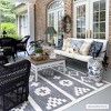 Hauteloom Hiro Blue Outdoor Rug - 2 of 4