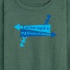 Women's - Dr. Seuss - You Can Steer Yourself Lightweight French Terry Wide Neck Long Sleeve Shirt - 2 of 4
