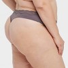Women's Luxe Stretch Thong Underwear with Lace Waistband - Auden™ - 2 of 3