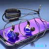 Sports Headphones 3.5mm in-Ear Wire Control Earphone with Microphone HiFi Sound Music Headset for Running Blue - 2 of 4