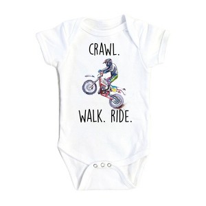 Dirt Bike Crawl - Baby Boy Girl Clothes Infant Onesie® Funny Cute Newborn GS1 - 1 of 1