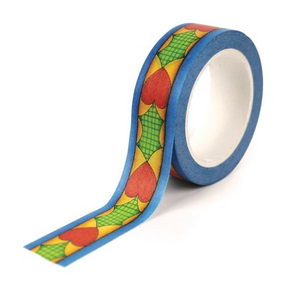 Mary Engelbreit Cross Hatch Holly Wheat Craft Washi Tape, 15mm