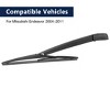 Unique Bargains Car Rear Windshield Wiper Blade Arm Set for Mitsubishi Endeavor 04-11 Black 12 Inches - 4 of 4