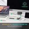 MaseiKar YZ75 75% Hot Swappable Wireless Gaming Mechanical Keyboard, RGB Backlights, BT5.0/2.4G/USB-C, Dye Sub PBT Keycaps(Gateron G Pro Red, White) - 3 of 4