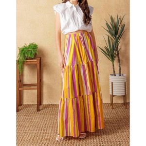 Women's Sunset Summer Maxi Skirt - FLYING TOMATO - 1 of 4