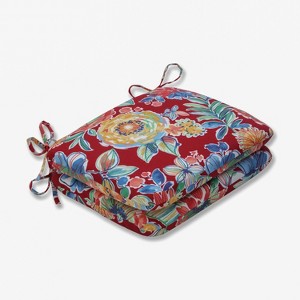 2pk Colsen Rounded Corners Outdoor Seat Cushions - Pillow Perfect - 1 of 2