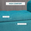 NicBex Ottoman Bench with Storage Modern Bench with Arms, Button-tufted Seat and Wooden Legs for Living Room, Bedroom, Entryway - 2 of 4