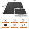 Sorbus Interlocking Gym Floor Mat - 1/2" Thick Rubber Top High-Density EVA Foam - for Yoga, Heavy Exercise Equipment - 4 of 4