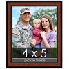 PosterPalooza | Photo Size Simple Brown Picture Frame - UV Acrylic, Foam Board Backing, Hanging Hardware - 2 of 4