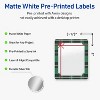 Avery Labels, 4" x 3-1/3", Silver-Green Plaid, Glossy, 40ct - 2 of 4