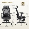 MaseiKar Drafting Chair, Tall Office Chair with Flip-up 3D Armrest, Executive Ergonomic Computer Standing Desk Chair with Back Lumbar Support - 4 of 4