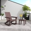 WestinTrends Modern Adirondack Outdoor Rocking Chair with Side Table Set - 2 of 4