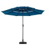 CAVINAS 10 Ft 3 Tier Auto-tilt Patio Umbrella with Tilt Adjustment,Outdoor Umbrella with 8 Steel Ribs for Poolside and Yard,No Base - 4 of 4