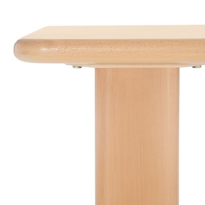 Natural Wood and Metal Rectangle Hallway Table