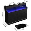 Dresser for Bedroom with 6 Drawers, Modern Chest Featuring LED Lights and Charging Station - 2 of 4