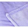 Continental Bedding Microfleece Bed Blankets - 10 Pack - Soft Lightweight Fleece Throw Blanket Single Color Set - Ivory, Purple, Pink, Blue, Gray - 4 of 4