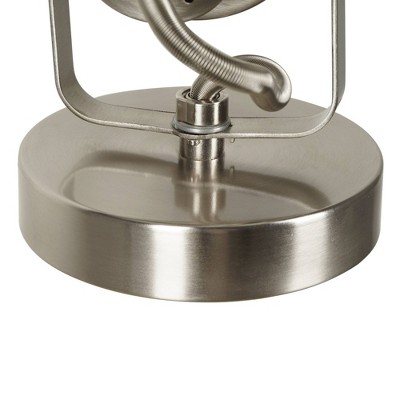 6" Silver Adjustable Spotlight Desk or Wall Mount Lamp