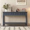 NicBex 60"Console Table with 4 Drawers Narrow Long Entryway Table with Open Shelf for Hallway,Living Room - 2 of 4
