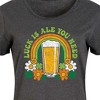 Women's - Instant Message - Luck Is Ale You Need Graphic T-shirt Dress - 2 of 4