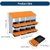 TackView Chicken Nesting Boxes for Laying Eggs, Metal Egg Laying Boxes with Bracket Legs, with Collecting Eggs Trays - 4 of 4