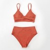 Women's Twisted High-Waist Bikini Sets Swimsuit - Cupshe - 3 of 4