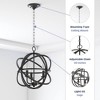 Prominence Home 3 Light Geometric Pendant Chandelier, Indoor Modern Candle Style Ceiling Lighting, Birchberry, 51564-31, Matte Black - 4 of 4