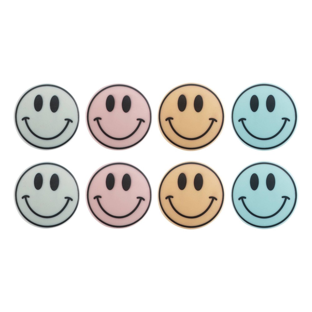 Cook With Color 8pc Smiley Faces Bag Clip Buddies