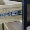 Living room side cabinet, storage cabinet, sideboard cabinet, kitchen utensils cabinet, sturdy and durable iron frame support - 3 of 4