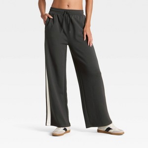 Women's Wide Leg Track Pants - All In Motion™ - 1 of 4