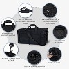 Duffle Bag with Shoes Compartment, Foldable Travel Duffel Bags Large Packable Travel Bag - 3 of 4