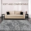 Washable Rug Distressed Vintage Medallion Rug with Non Slip Backing - 4 of 4