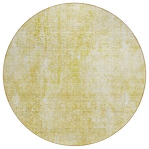 Gold Wheat And Ivory Abstract Washable Indoor Outdoor Area Rug - 1 of 4