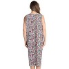 Just Love Womens Nightgown - Sleeveless Henley Oversized Sleepwear Gown - 3 of 3