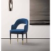 Manhattan Comfort Carrington Modern Velvet Upholstered Dining Armchair - image 2 of 4