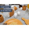 Nat & Jules Turkey atop a Pumpkin 3 x 2 Ceramic Salt and Pepper Shakers: Perfect for Thanksgiving & Indoor Fall D�cor - Set of 2, Classic White - 4 of 4