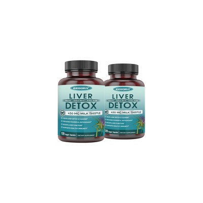 ZEBORA Milk Thistle 450 mg - 80% Silymarin for Liver Cleanse Detox & Repair Liver Supplement - 120/240/360 Veggie Capsules