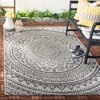 Courtyard CY8734 UV & Stain Resistant Non-Shedding Power Loomed Indoor/Outdoor Rugs - Safavieh - 2 of 4