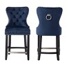 WestinTrends 24" Tufted Velvet Counter Stool - 3 of 4