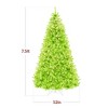 Best Choice Products Pre-Lit Lime Green Christmas Tree, Artificial Full Holiday Decoration w/ Incandescent Lights - 2 of 4