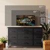 Dresser for Bedroom with Power Outlets, 55 inch TV Stand with Wood Tabletop, 10 Drawers Dresser with Big Storage - 2 of 4