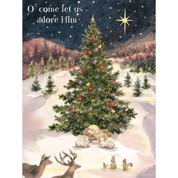 18ct Let Us Adore Him Holiday Boxed Cards