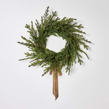 Pine Christmas Wreath with Ribbon - Threshold™ designed with Studio McGee
