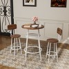GlasFlength Dining Chairs Dining Room Chairs Kitchen Chairs Armless Chairs Set of 2 Fabric Chairs for Home Kitchen, Brown, 23.6"*23.6"*36.2" - 2 of 4