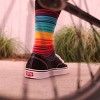 Vibrant Rainbow Stripes Socks from the Sock Panda (Men's Sizes Adult Large) - 2 of 4