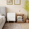 Gulches C-Shaped Side Table (Brown) 2-Tier Industrial Sofa End Table with Sturdy Pedestal for Living Room Bedroom, 150lb Capacity - 2 of 4